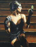 Fabian Perez Fabian Perez Saba on the Stairs III